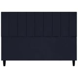 Cabeceira Decorativa Elen Para Cama King 195 Cm Suede Preto, Suede