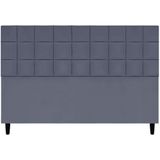 Cabeceira Decorativa Florem Para Cama De King 195 Cm Cinza, Suede