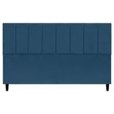 Cabeceira Decorativa Classic Para Cama King 195 Cm Suede Azul Marinho - Azul-marinho, Suede