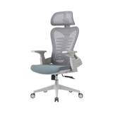 Cadeira De Escritório Presidente Bio Ergonômica Suporte Lombar Cabeça Ajustável Sistema Relax Suporta 150kg Cinza