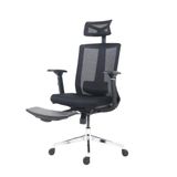 Cadeira De Escritório Presidente Ergonômica Zen Com Apoio De Pés Cabeça E Braços Suporta Até 180kg