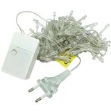 Cordão Pisca 200 Lâmpadas Led Branco 8 Funções 220v De 12m