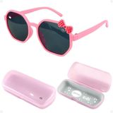 Oculos Sol Infantil Barbie Menina Retro Rosa Vintage Casual Laçinho Acetato Presente Praia Social