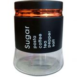 Frasco Pote Sugar De Vidro Porta Mantimentos Tampa Hermético