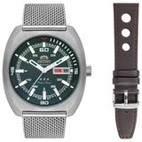 Relógio Orient Masculino Automático 3 Estrelas F49ss023 E1sx Kit Com Pulseira De Couro