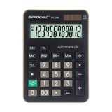 Calculadora De Mesa Procalc Pc255 12 Digitos Pilha Branca