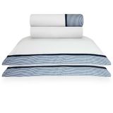 Jogo De Cama Casal 300 Fios Mônaco - Naturalle Fashion Branco/azul