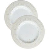 Jogo Prato Sobremesa Lanche 6 Pessoas 6pçs Capodanno 21cm