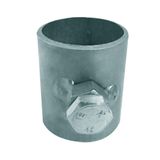 Suporte Antena 18-b Calco Da Estrelinha 32mm Tubo 1 Polegada Prata Cromo
