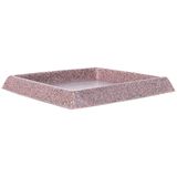 Prato Para Vaso De Plantas Quadrado 21 Pedra