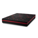 Colchão Casal Espuma D-45 Strong One Face Hellen Colchões Preto/vermelho