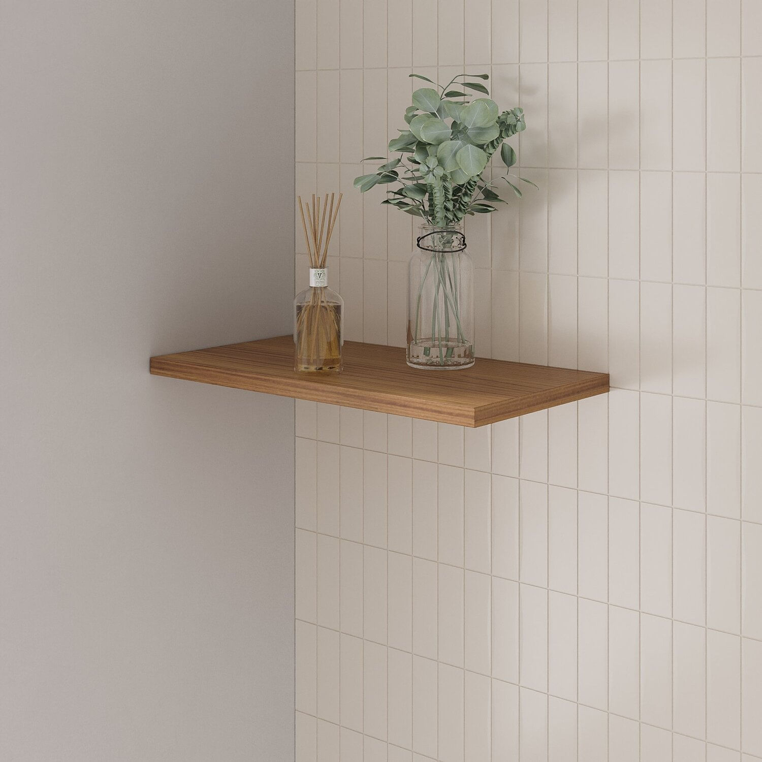 Prateleira De Mdf Fit 60 Cm Com Suporte Larnaca