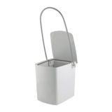 Lixeira Para Banheiro Com Alça Longa - 116 Silver