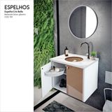 Espelho Redondo Para Banheiro Perfil 48cm Silver
