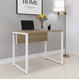 Mesa Para Escritório Industrial 90cm Pe25 Noce/branco