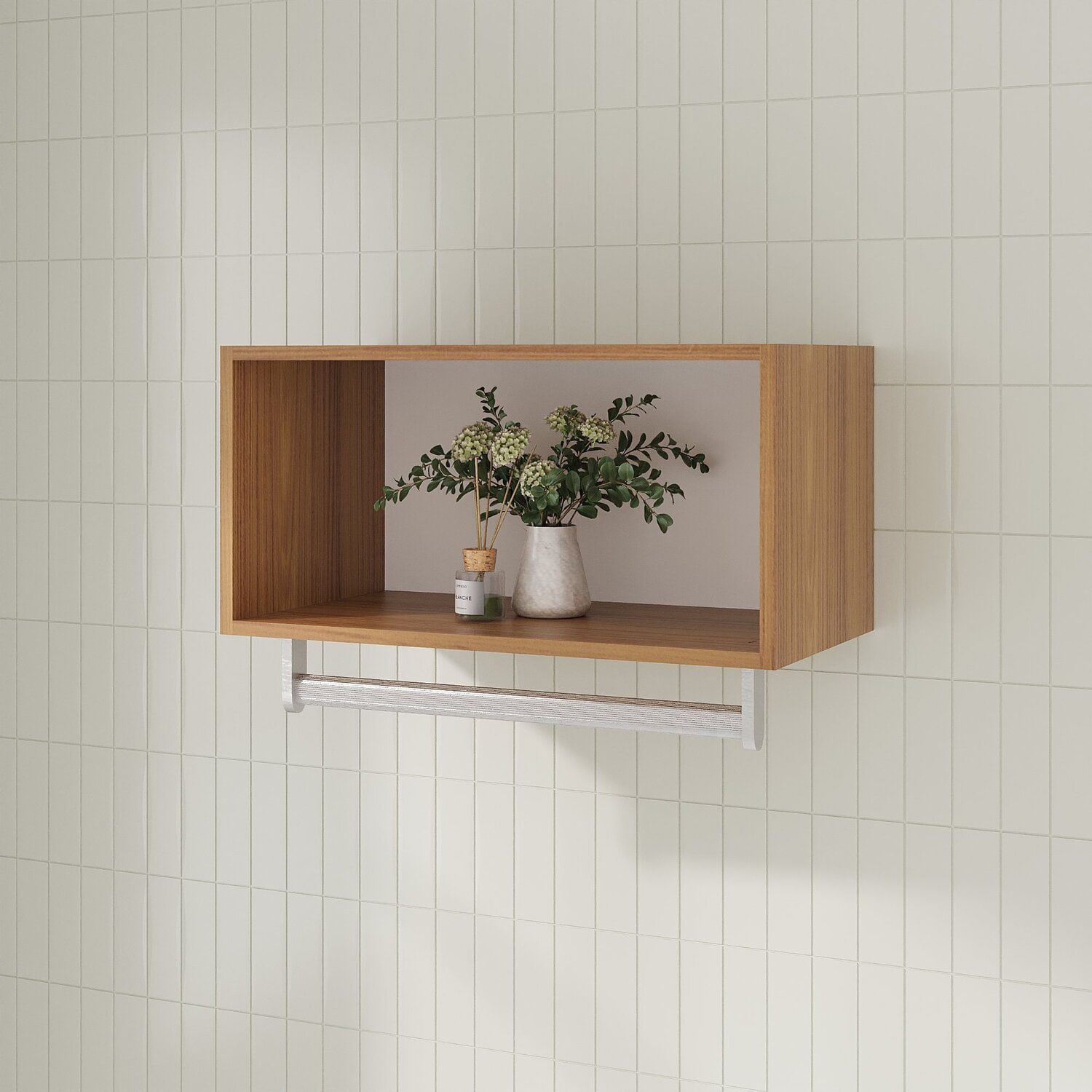 Armário Aéreo Fit 60cm Com Cabideiro Sem Porta Larnaca