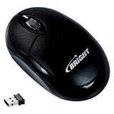 Mouse sem Fio Wireless Malasia Preto - Bright BMO-152