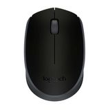 Mouse sem fio Logitech M170 com Design Ambidestro Compacto, Conexão USB e Pilha Inclusa - Preto