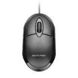 Mouse Multilaser Classic Box MO300 Com Fio 1200dpi USB Preto