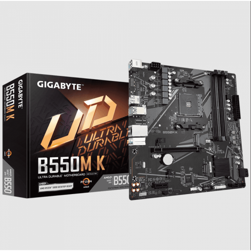 Placa Mae Gigabyte B550m, Am4 4xddr4(máx128gb), 4 Sata, 1 M.2, 2xusb 3.2, 4xusb 2.0, 1xhdmi - imagem 3