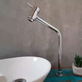 Torneira Inox Link Bancada Bica Alta Inox Grascan Cromado