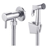 Kit Ducha Higiência Linha Metal 1/4 De Volta Metal Cromado
