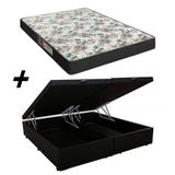 Cama Box Baú Bipartido Casal + Colchão Portobel Veneza D33 54x138x188