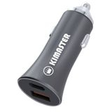 Carregador Veicular Usb-c+usb Pd Qc 40w Cv209 Kimaster