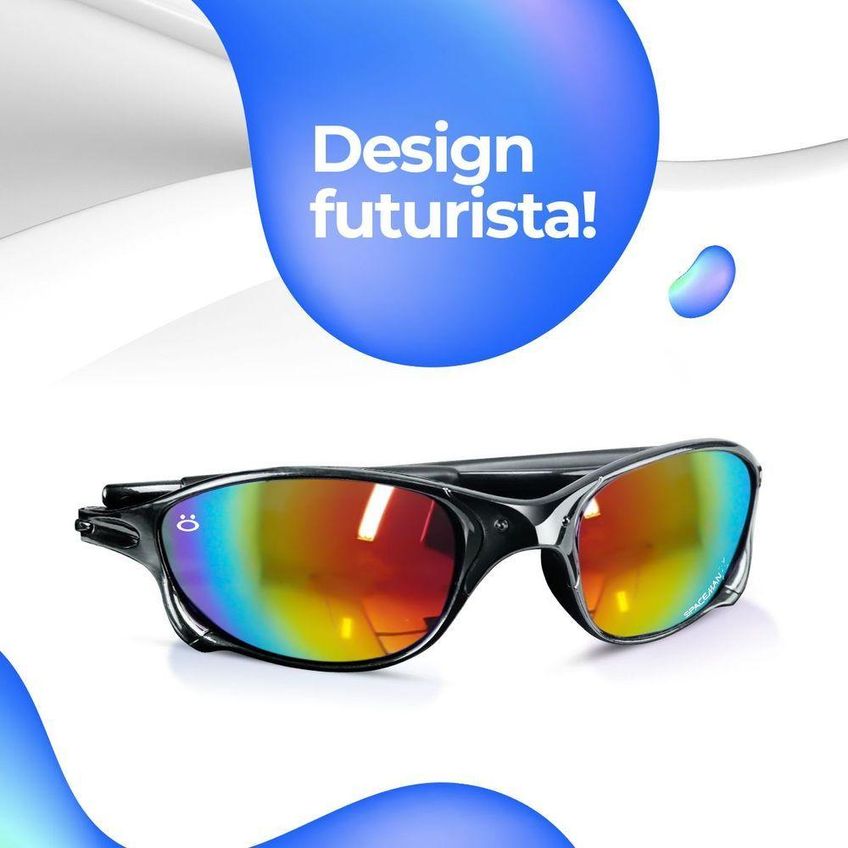 Oculos Masculino Verão Proteção Uv Lupa Praia + Case Presente Acetato Original Qualidade Premium - imagem 4