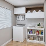 Lavanderia Modulada 2 Amários Tex 106 Carvalho/branco