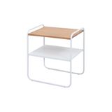Mesinha Lime Lateral Sala Sofá Cama Decor Branco/damasco