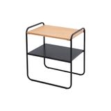 Mesinha Lime Lateral Sala Sofá Cama Decor Preto/damasco