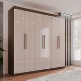 Guarda-roupa Ubatuba Plus 6 Portas 3 Gavetas New Canion/off White