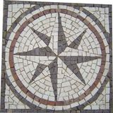 Rosa Dos Ventos Em Mosaico Rosone Fiorentino I Rústico Tamanho 70cm