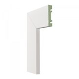 Kit C/15 Barras Guarnição Mdf 701 Moldufama 15mmx7cm Metro Linear 36m Branco