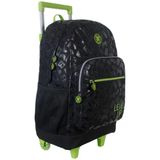 Mochila De Rodinhas College Game Control Preto Verde Xeryus
