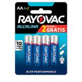 Pilha Alcalina Aa Com 6 L6p4 - 20871