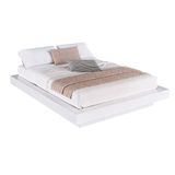 Cama Casal Queen Suspensa 140/160 Zurique Branco