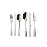 Faqueiro Inox Estojo Bambu 42 Pçs Jogo De Talheres Euro Home