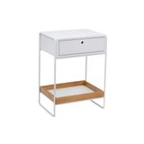 Mesa Cabeceira Liz Apoio Cama Quarto Mesinha Canto Branco