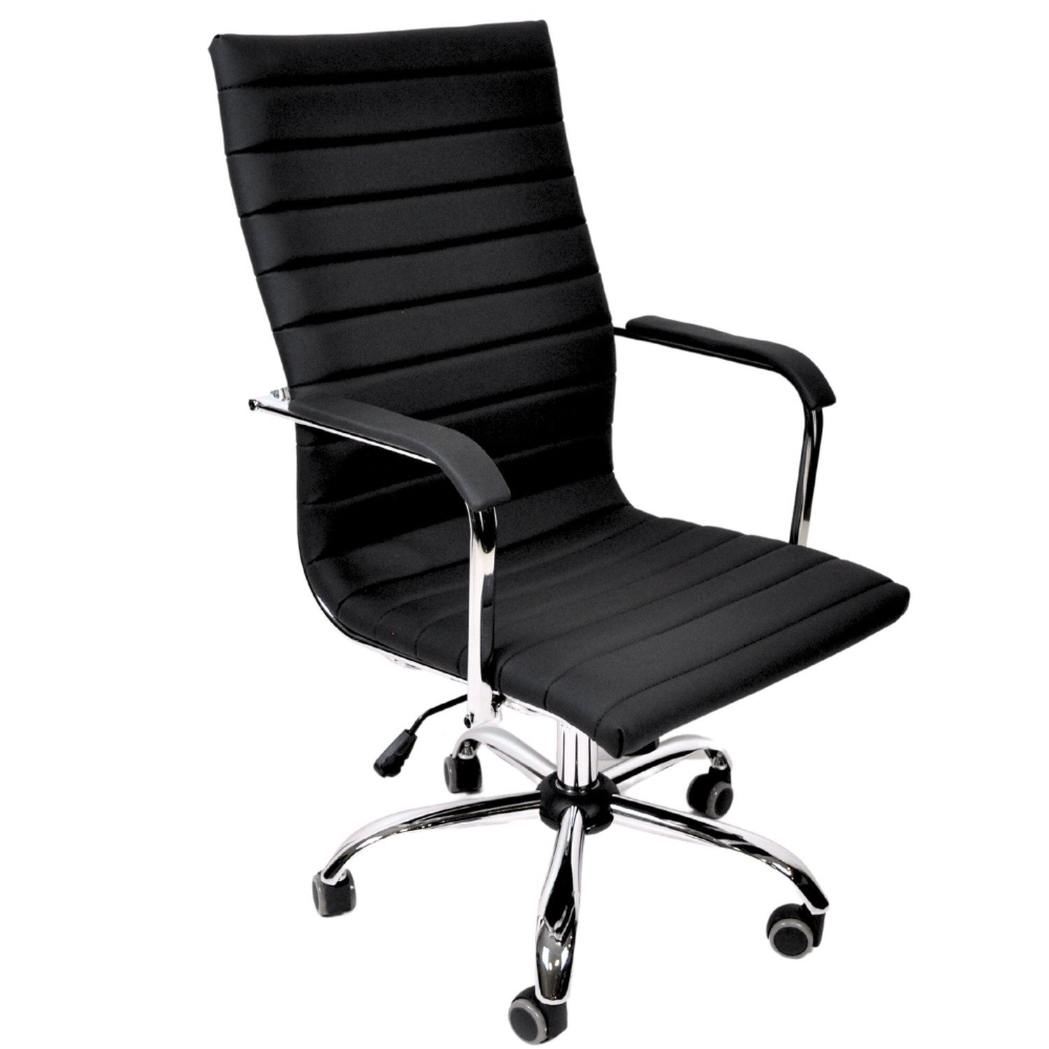 Poltrona Sottile Presidente Para Escritório Preto