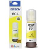 Refil Tinta Epson T504 Original 504 L4150 L4160 L6161 6171 Amarelo 1x Unidade