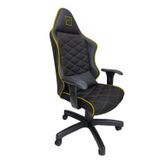 Cadeira Para Escritório Gamer Assento E Encosto Confecionado Em Madeira Compensada Amarelo