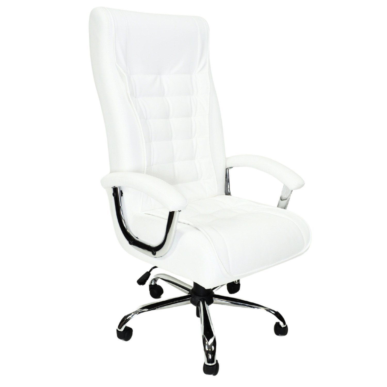 Cadeira De Escritório Stylus Super Presidente 123cm X 64cm X 53cm Branco