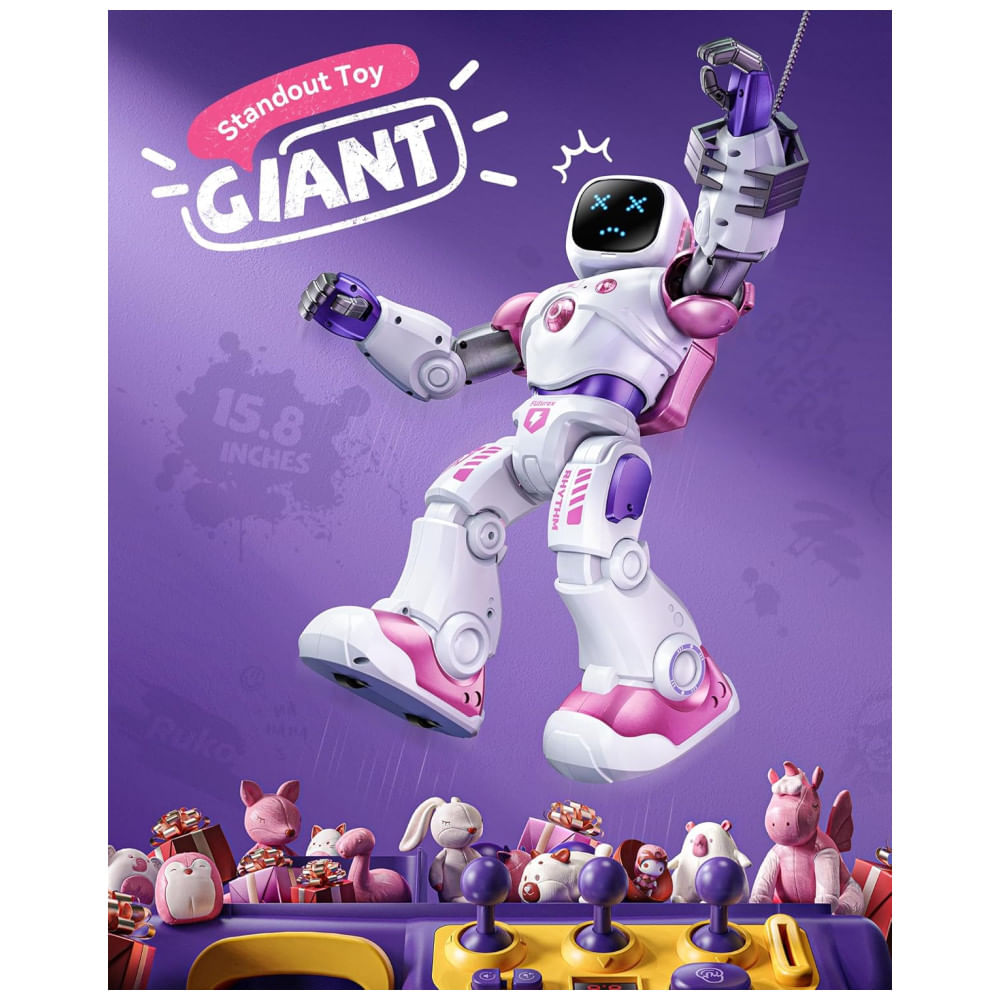 Brinquedo Robô Roku Programável E Interativo Com Controle De Voz E De ...