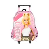 Mochila Escolar De Rodas Barbie - Rosa