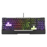 Teclado Gamer Semi Mecânico Preto Usb Warrior