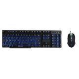 Kit Gamer OEX Game Combo Punch - Teclado, LED, ABNT2 + Mouse, LED - TM302