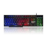 Teclado Gamer Semi Mecanico Led Abnt2 Exbom Bk-151c