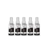 Kit 5 Tinta Pretas 664 Para Epson Original L395 L380 L375 L220